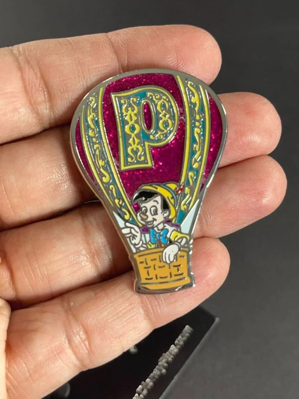 Disney Pinocchio Hot Air Balloon Trading Pin Adventure Out P Badge